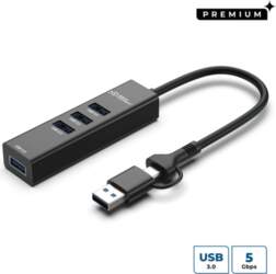 Microconnect USBHUB4-2IN1 interface hub USB 3