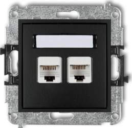 Mini MINI double computer socket 2xRJ45