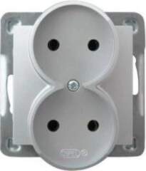 Ospel Impression double socket b/u 16A