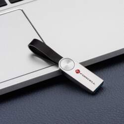 Pendrive ForCell F-Data Metal 128GB Srebrny