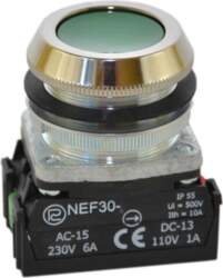 Promet Control button 30mm green with