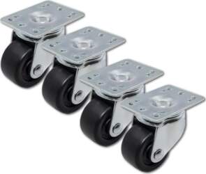 Qoltec Caster Kit Without Brake for