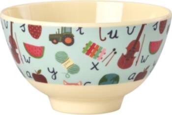 Rice - Melamine Bowl with Blue