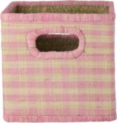 Rice - Raffia Square Basket with