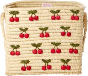 Rice - Raffia Square Basket with