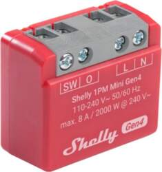 Shelly 1PM Mini Gen4(rot 2er Pack)
