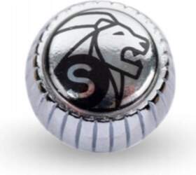 Shiny chrome nut for grinders -