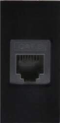 Single LAN socket fits MCE725B black