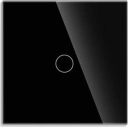 Single-pole touch switch cover Feelspot  black