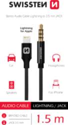 Swissten Textile Audio Adapteris Lightning /