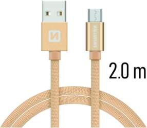 Swissten Textile Quick Charge Universāls Micro