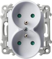 SZAFIR Double socket with grounding and