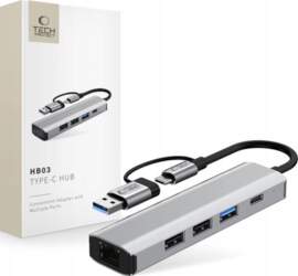 TECH-PROTECT HB03 HUB ADAPTER 5IN1 TYPE-C
