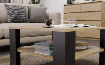 Topeshop Coffee Table with Shelf Under