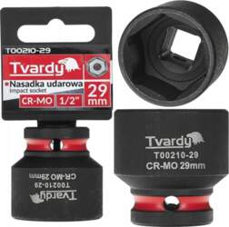 Tvardy Impact socket 1/2`` 6-point 29mm