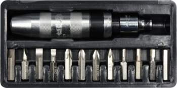 VOREL IMPACT SCREWDRIVER W. BITS SET