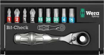 Wera Bit Set Bit-Check 10 Zyklop