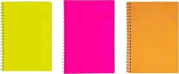 Astra Circle notebook A4/100K grid Fluo