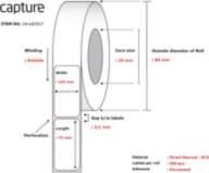 Capture Label 100x75 Core 25 Diameter