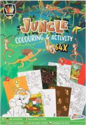 Coloring  Activity Book A4 jungle  64