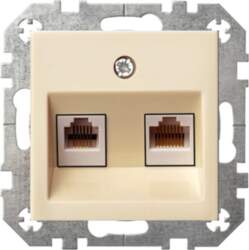 COMPUTER SOCKET 2-WAY WITHOUT FRAME IKL-002-01E/S