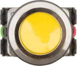 Control button 30mm yellow with self-return