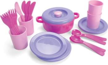 Dantoy - Dinner set  Pink (4397)