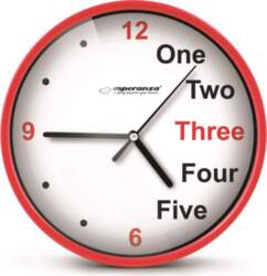 Esperanza EHC014R WALL CLOCK - PRAGUE