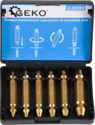 Geko drill set of double-sided screw