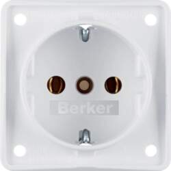 Hager Mobil IP44 SCHUKO socket snow