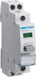 Hager Pushbutton switch 2NO LED green
