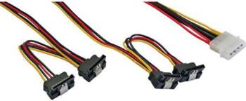 InLine 1x Molex - 4x SATA