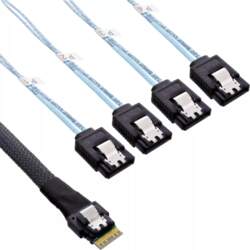 InLine Slim SAS cable SFF-8654 to