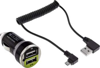 InLine USB DUAL+ KFZ charging set