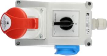 Installation kit with socket 32A 5P+2P+Z