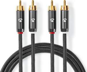 Kabelis Nedis 2x RCA - 2x