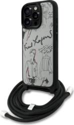 Karl Lagerfeld Crossbody Grained Pattern  Logo