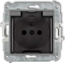 Karlik MINI Splash-proof socket with/out IP44