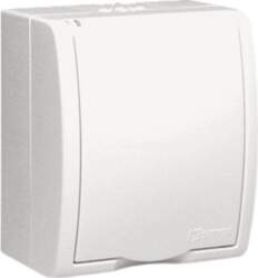 Kontakt-Simon SCHUKO IP54 single socket white