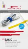 Label-the-cable BASIC Velcro Blau  Rot  yellow