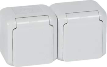 Legrand Forix double socket hermetic IP44