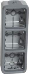Legrand PLEXO55 Triple vertical surface-mounted box