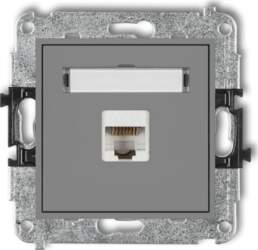 MINI Single computer socket 1xRJ45 cat
