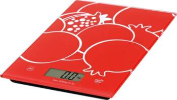 Omega OBSKR kitchen scale Red Countertop