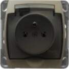 Ospel AS socket splash-proof with grounding