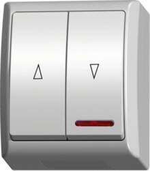 Ospel Wave blind switch with backlight