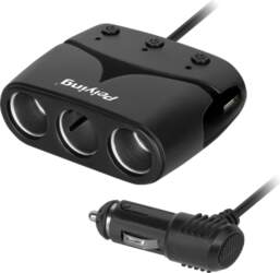 PeiYing charger Cigarette lighter socket splitter