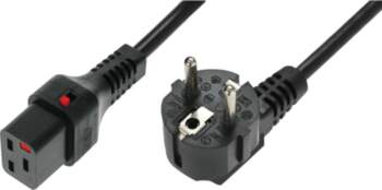 Power cable IEC LOCK     Schuko/IEC C19