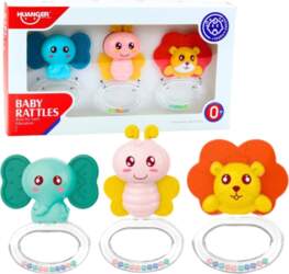 Set of Baby Animal Rattle Teethers