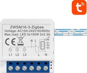Smart Switch Module ZigBee Avatto ZWSM16-W3